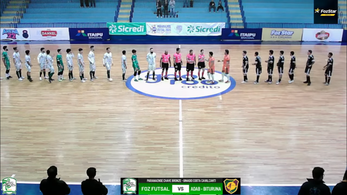 Foz Futsal reage e busca empate no Costa Cavalcanti